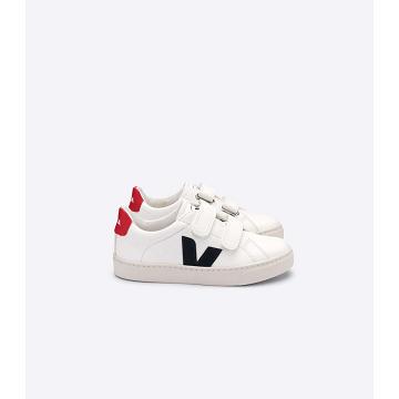 Kids' Veja ESPLAR CHROMEFREE Shoes White/Blue | ZA 729SGL